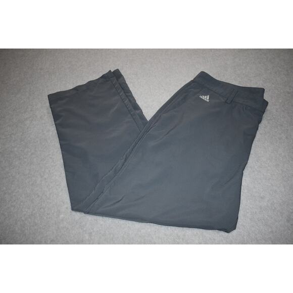Adidas Golf Pants Mens Size 38 x 32 ClimaLite Performance Polyester Gray Flat - Picture 7 of 7